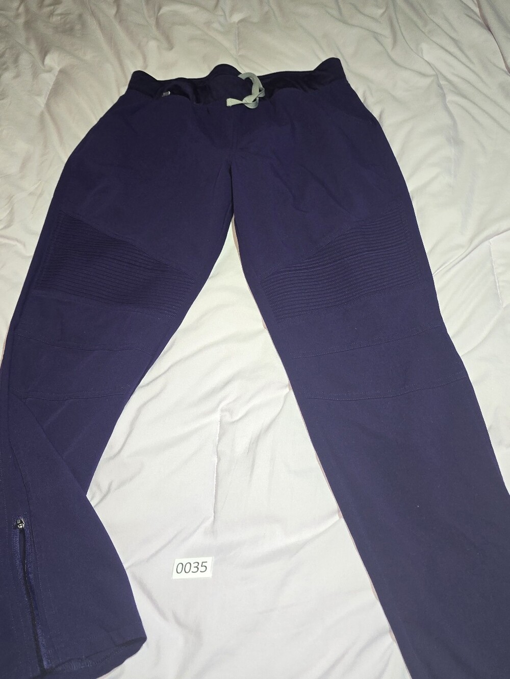 FIGS Purple Jam MOTO Sz. Large Scrub Pants FRAGRANCE FREE